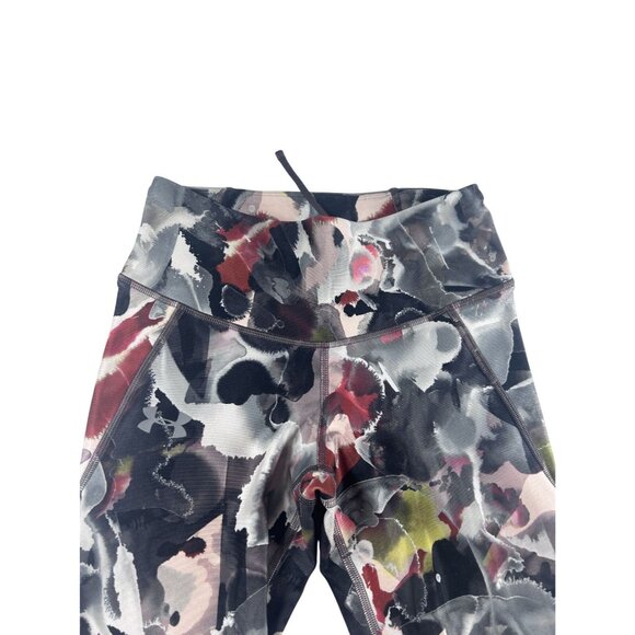 Under Armour Leggings Small HeatGear Compression Watercolor Stretchy Activewear - Picture 7 of 8